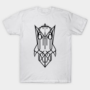 Symmetric Black - Digital Hand Drawn Print by ObKrux T-Shirt